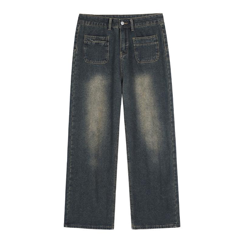 Джинсы в корейском стиле, ретро, с эффектом потертости, с высокой посадкой и широкими штанинами для женщин - Синие, Стройнящие, Длина в пол Medium синий
Джинсы в корейском стиле, ретро, с эффектом потертости, с высокой посадкой и широкими штанинами для женщин - Синие, Стройнящие, Длина в пол Medium синий