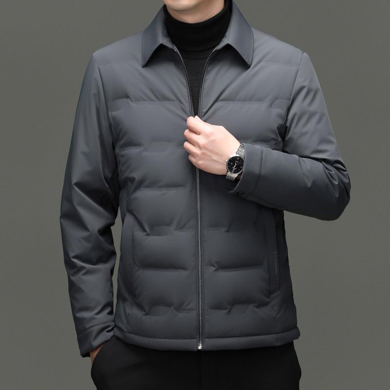 Men s Trendy Winter Goose Down Jacket - Lightweight, Warm, Short, Casual Business Coat with Lapel L
Men s Trendy Winter Goose Down Jacket - Lightweight, Warm, Short, Casual Business Coat with Lapel L
