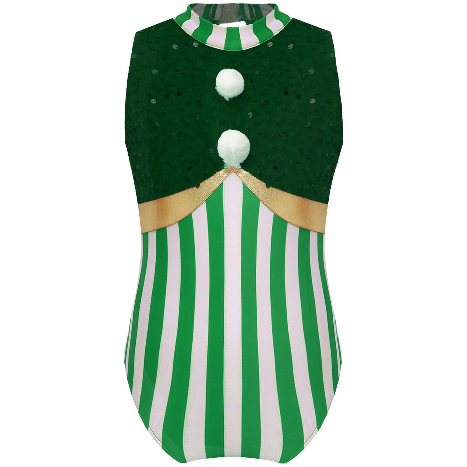 Костюм дівчинки «Цукеркова тростина» без рукавів, смугастий боді з паєтками, комбінезон для фігурного катання, вбрання для різдвяної вечірки 13-14 Years зелений
Костюм дівчинки «Цукеркова тростина» без рукавів, смугастий боді з паєтками, комбінезон для фігурного катання, вбрання для різдвяної вечірки 13-14 Years зелений