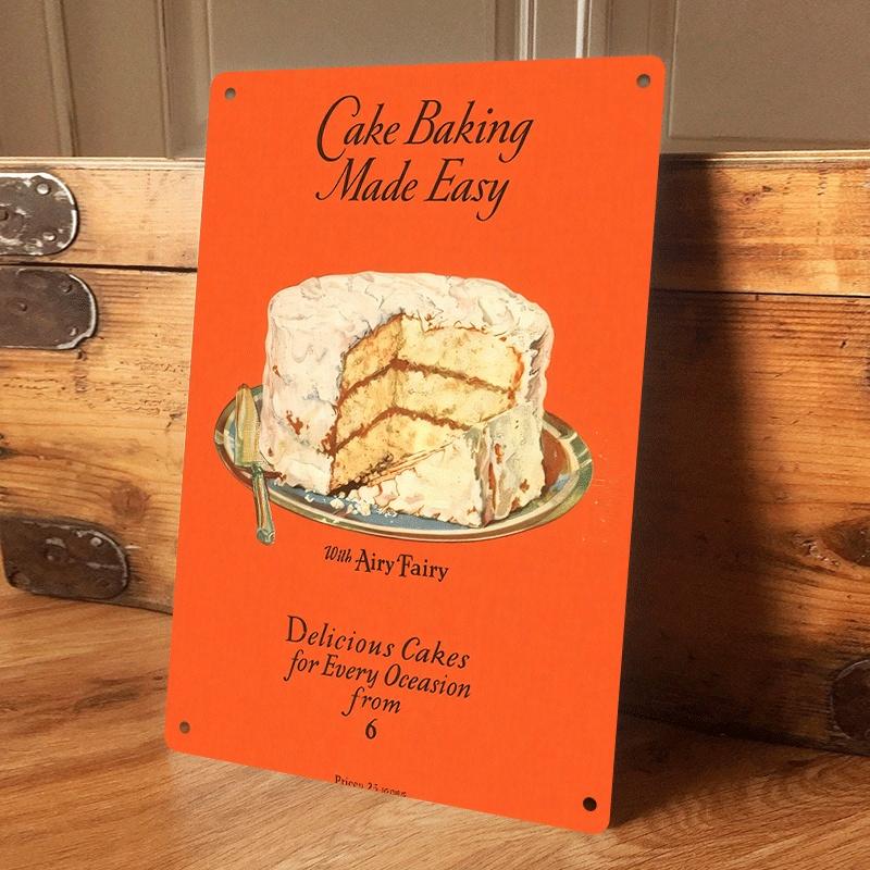 1 piece of vintage cake and baking themed tin wall hanging plaque, American country style kitchen wall decoration, nostalgic des (as the picture,20x30cm)
1 piece of vintage cake and baking themed tin wall hanging plaque, American country style kitchen wall decoration, nostalgic des (as the picture,20x30cm)