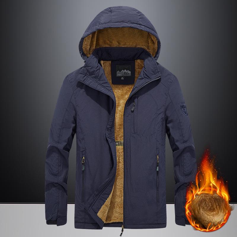 Осенне-зимняя мужская флисовая куртка, мужская куртка для спорта и отдыха на открытом воздухе, большой размер, тренчкот с капюшоном 5XL