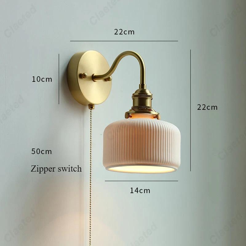 Creative LED Ceramic E27 Rotatable with Switch Pull Rope Bedroom Bedside Wall Lamp Living Room Study Corridor Lighting Fixture 5 W&Warm light
Creative LED Ceramic E27 Rotatable with Switch Pull Rope Bedroom Bedside Wall Lamp Living Room Study Corridor Lighting Fixture 5 W&Warm light