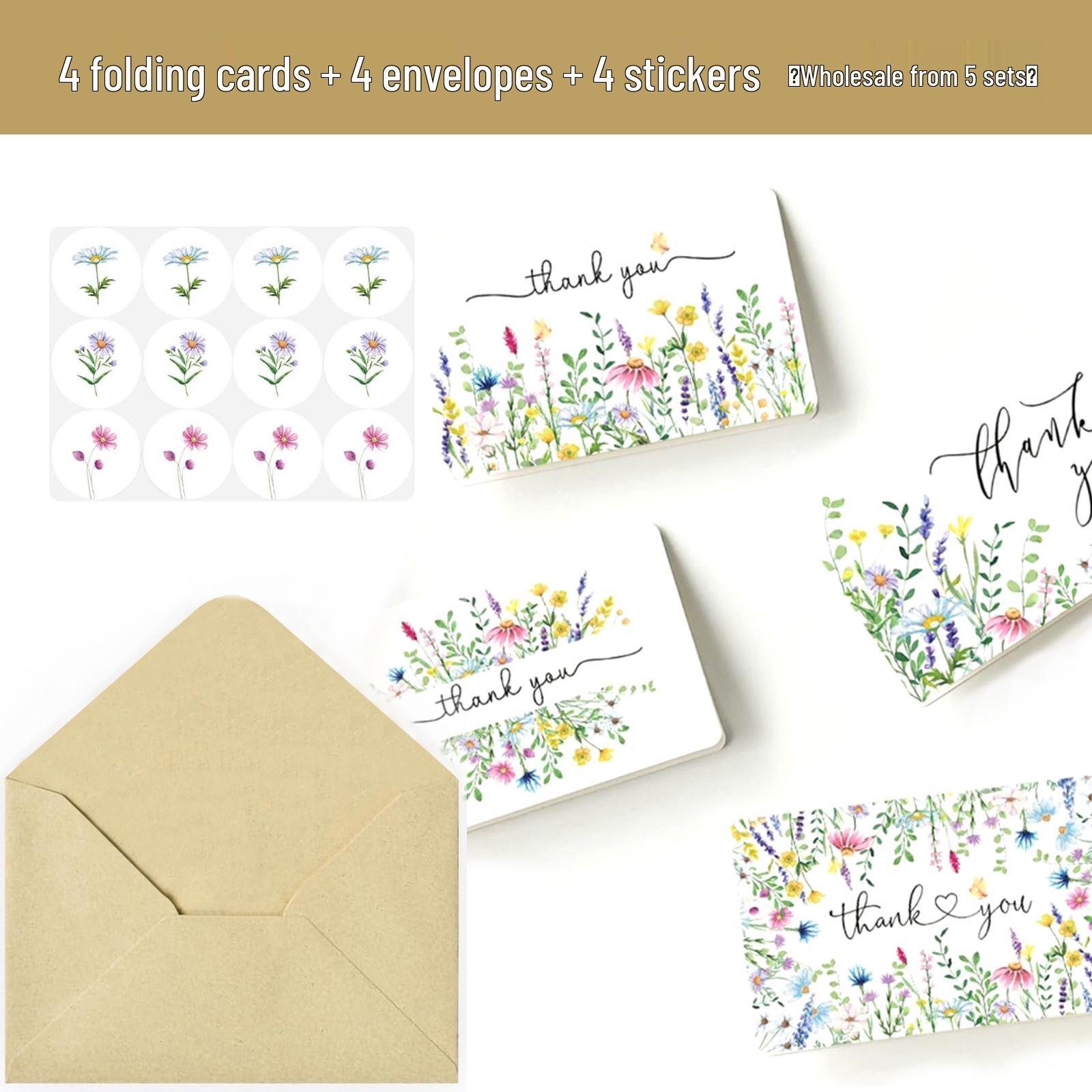 Lavender Daisy Spring Thank You Card with Envelope & Stickers - Rounded Corner, Foldable Design
Lavender Daisy Spring Thank You Card with Envelope & Stickers - Rounded Corner, Foldable Design