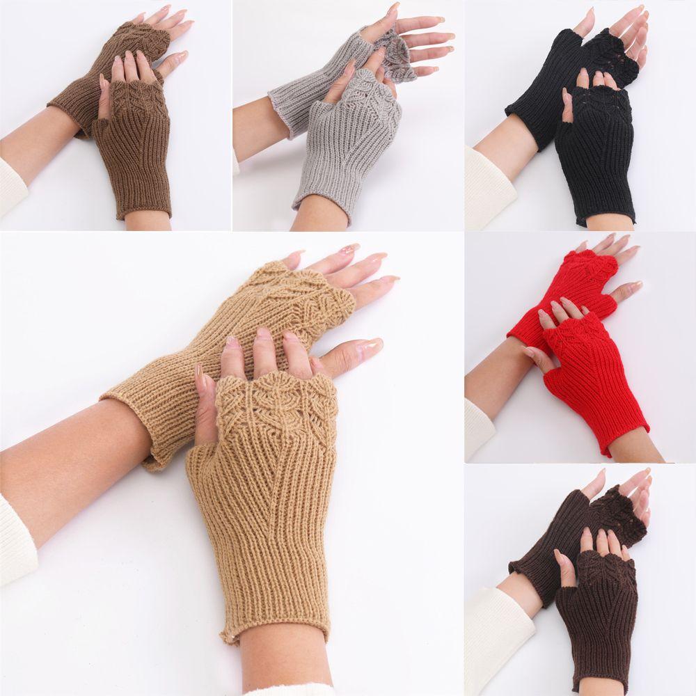 Winter Elastic Soft Fingerless Mittens Knitted Gloves Thick Warm Arm Warmers вина червоного кольору
Winter Elastic Soft Fingerless Mittens Knitted Gloves Thick Warm Arm Warmers вина червоного кольору