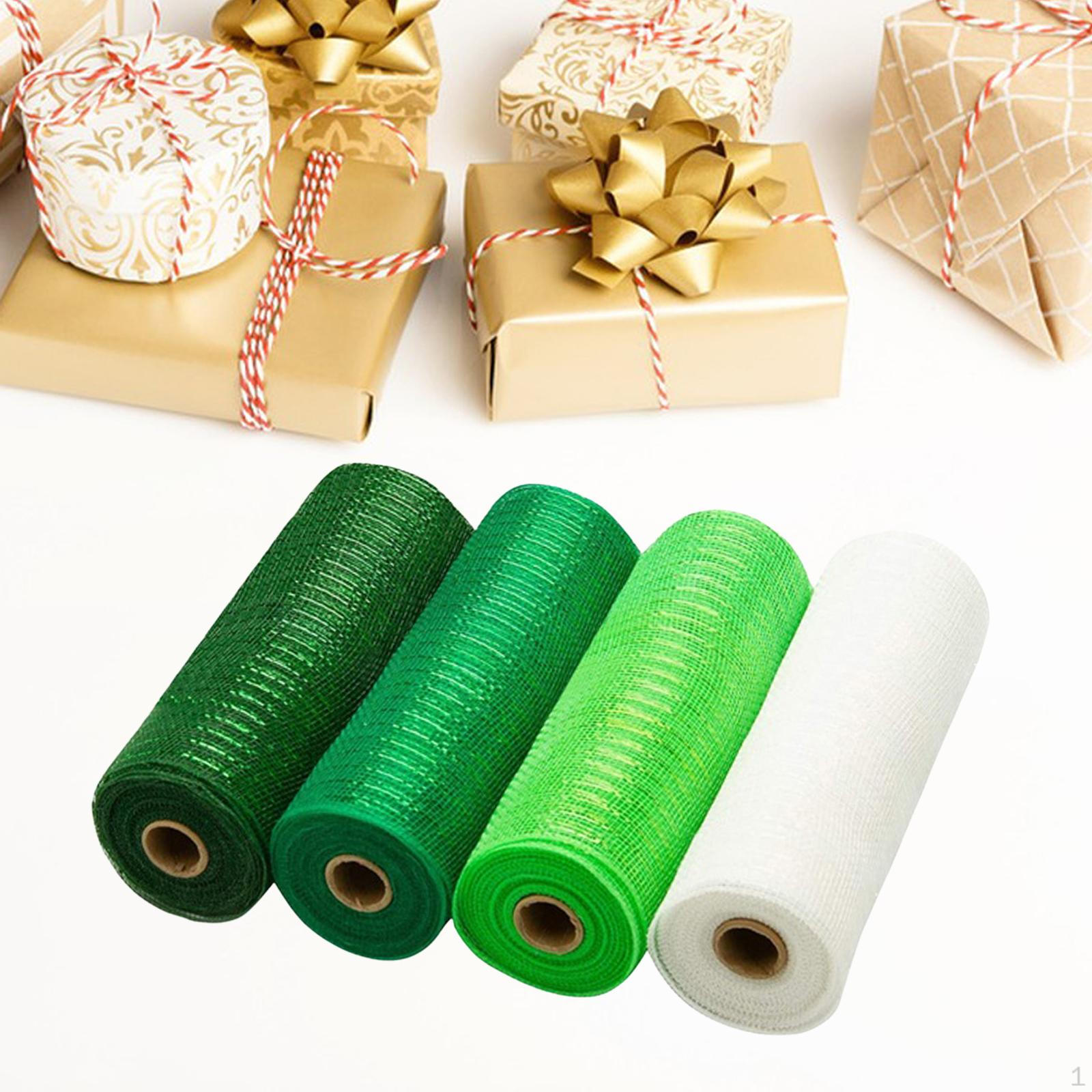 4 Pack Mesh Ribbon Rolls, 10 Inch X 30 Feet Each, Foil Ribbons for Wreaths And Crafts Green
4 Pack Mesh Ribbon Rolls, 10 Inch X 30 Feet Each, Foil Ribbons for Wreaths And Crafts Green