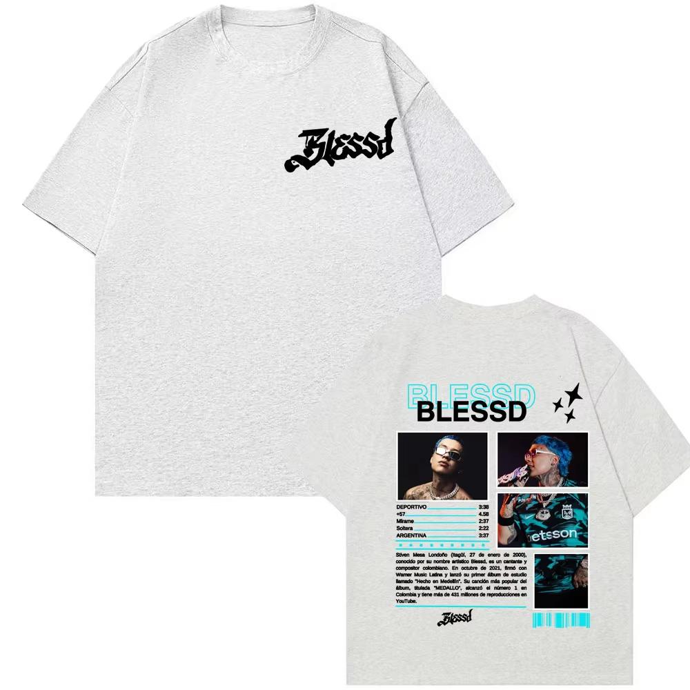 Rapper BLESSD BENDECIDO 2026 Tour Tshirts Mens Clothing Cotton High Quality T Shirts Unisex Fashion 90s Retro Harajuku Tshirt 4XL
Rapper BLESSD BENDECIDO 2026 Tour Tshirts Mens Clothing Cotton High Quality T Shirts Unisex Fashion 90s Retro Harajuku Tshirt 4XL