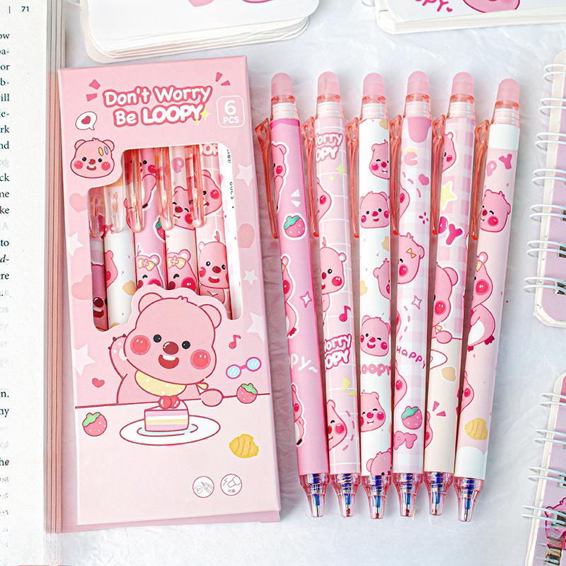 6PCS Blue Erasable Neutral Pen ST Pen Tip Cartoon Pen Student Pen 6 PCS рожевий
6PCS Blue Erasable Neutral Pen ST Pen Tip Cartoon Pen Student Pen 6 PCS рожевий