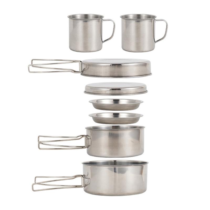 8 шт. Компактная складная посуда для приготовления пищи, Посуда для приготовления на открытом воздухе, Здоровая сковорода для пеших походов и кемпинга 1
8 шт. Компактная складная посуда для приготовления пищи, Посуда для приготовления на открытом воздухе, Здоровая сковорода для пеших походов и кемпинга 1