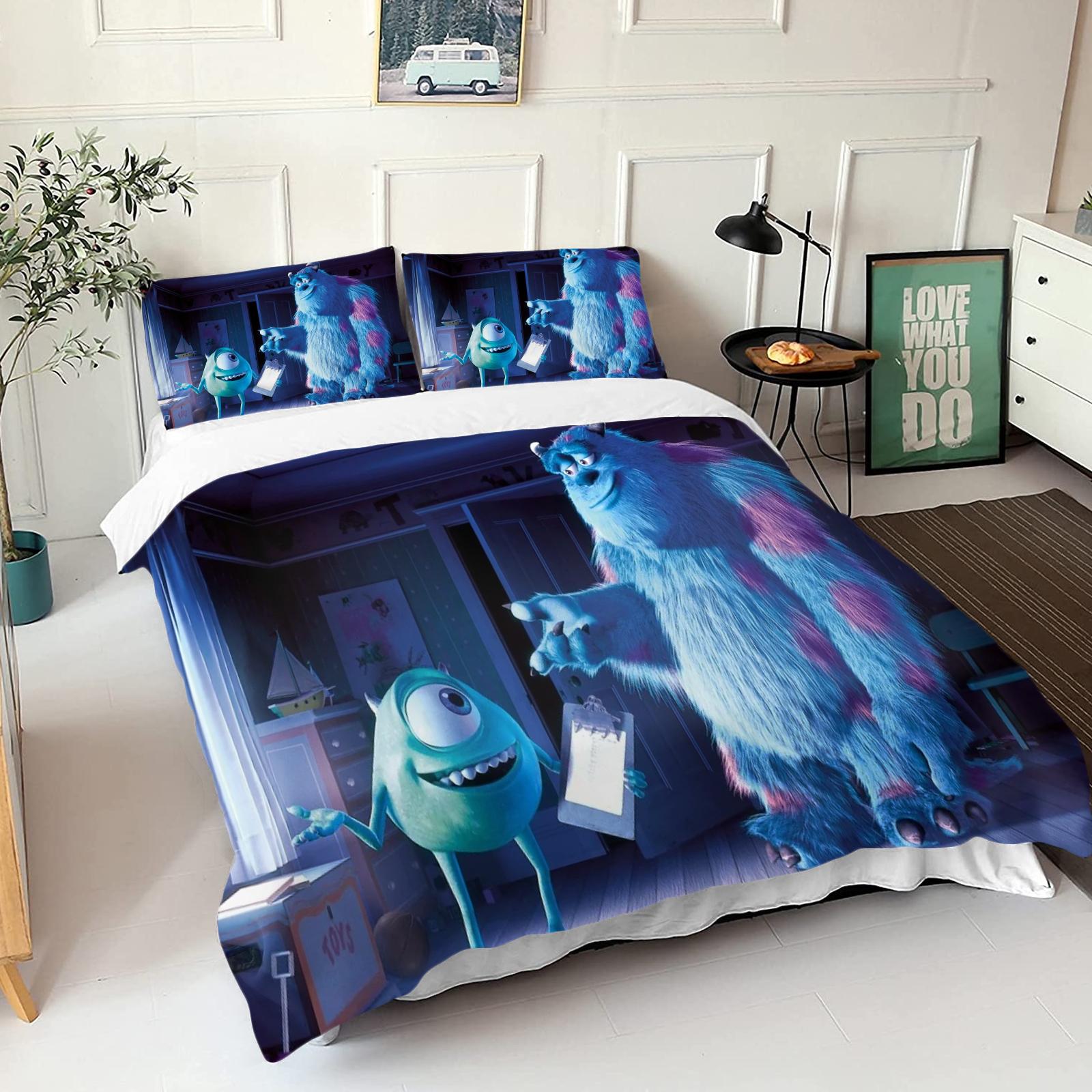 James P. Sullivan Monsters Universi 3D Children S Couple Bed Bedding Set Cute Printed Cartoon Quilt Cover Polyester 135x200cm
James P. Sullivan Monsters Universi 3D Children S Couple Bed Bedding Set Cute Printed Cartoon Quilt Cover Polyester 135x200cm