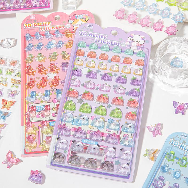 3D Relief Cartoon Scrapbook Journal Sticker Sweet Butterfly Ghost Turtle Phone Case Laptop Sticker Student Supplies Kids Gift
3D Relief Cartoon Scrapbook Journal Sticker Sweet Butterfly Ghost Turtle Phone Case Laptop Sticker Student Supplies Kids Gift