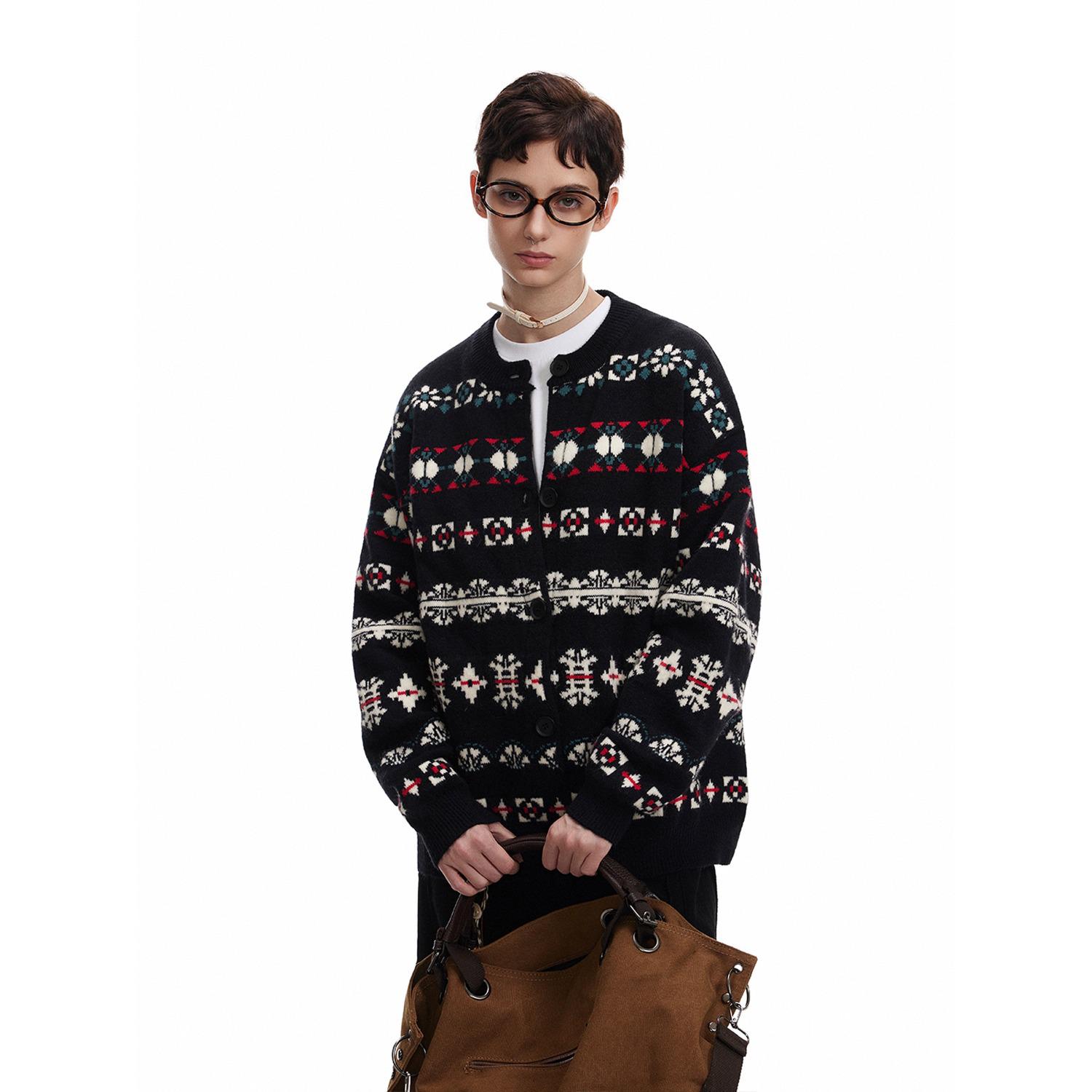 Autumn/Winter 2025 Retro Diamond Plaid Color Block Round Neck Long Sleeve Knit Cardigan 2XL чорний
Autumn/Winter 2025 Retro Diamond Plaid Color Block Round Neck Long Sleeve Knit Cardigan 2XL чорний