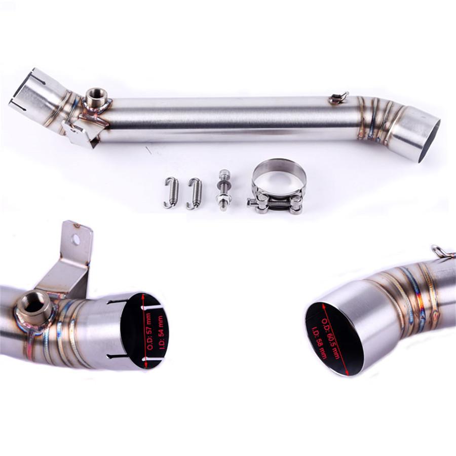 Motorcycle Exhaust Muffler Engine Middle Link Slip On Round Pipe For Kawasaki ZX10R ZX 10R 2011 2012 2013 2014 2015 2016 2017
Motorcycle Exhaust Muffler Engine Middle Link Slip On Round Pipe For Kawasaki ZX10R ZX 10R 2011 2012 2013 2014 2015 2016 2017