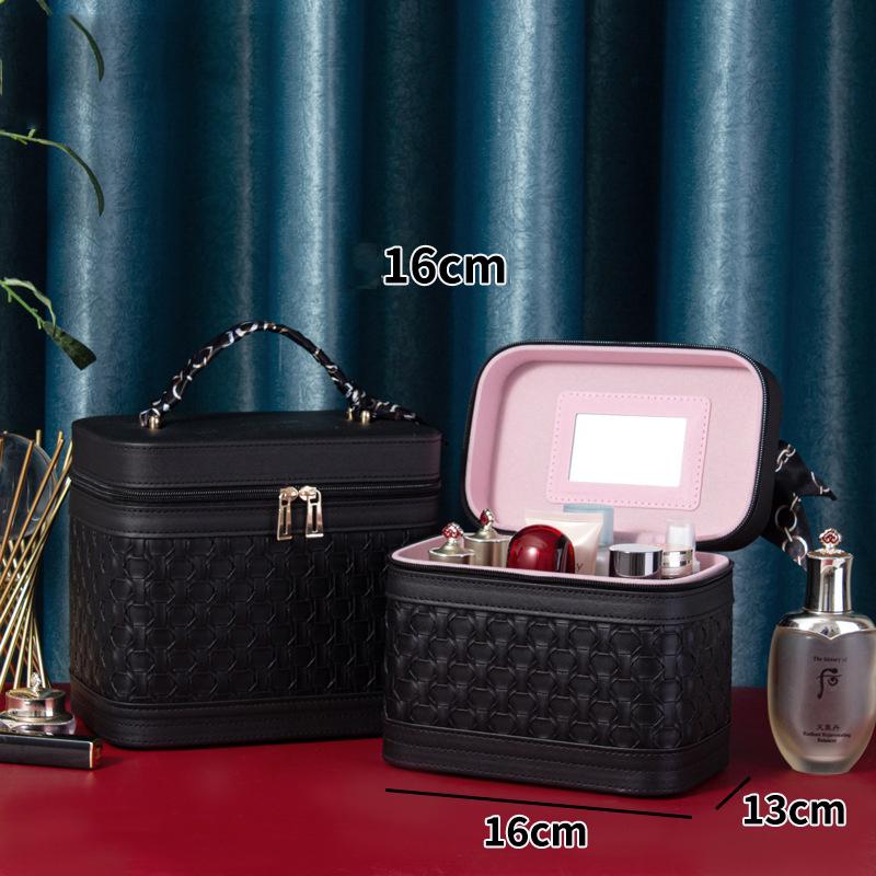 1PC Travel Makeup Bag With Mirror Portable Waterproof Makeup Organizer Cosmetic Case Birthday Gift For Girls Women
1PC Travel Makeup Bag With Mirror Portable Waterproof Makeup Organizer Cosmetic Case Birthday Gift For Girls Women