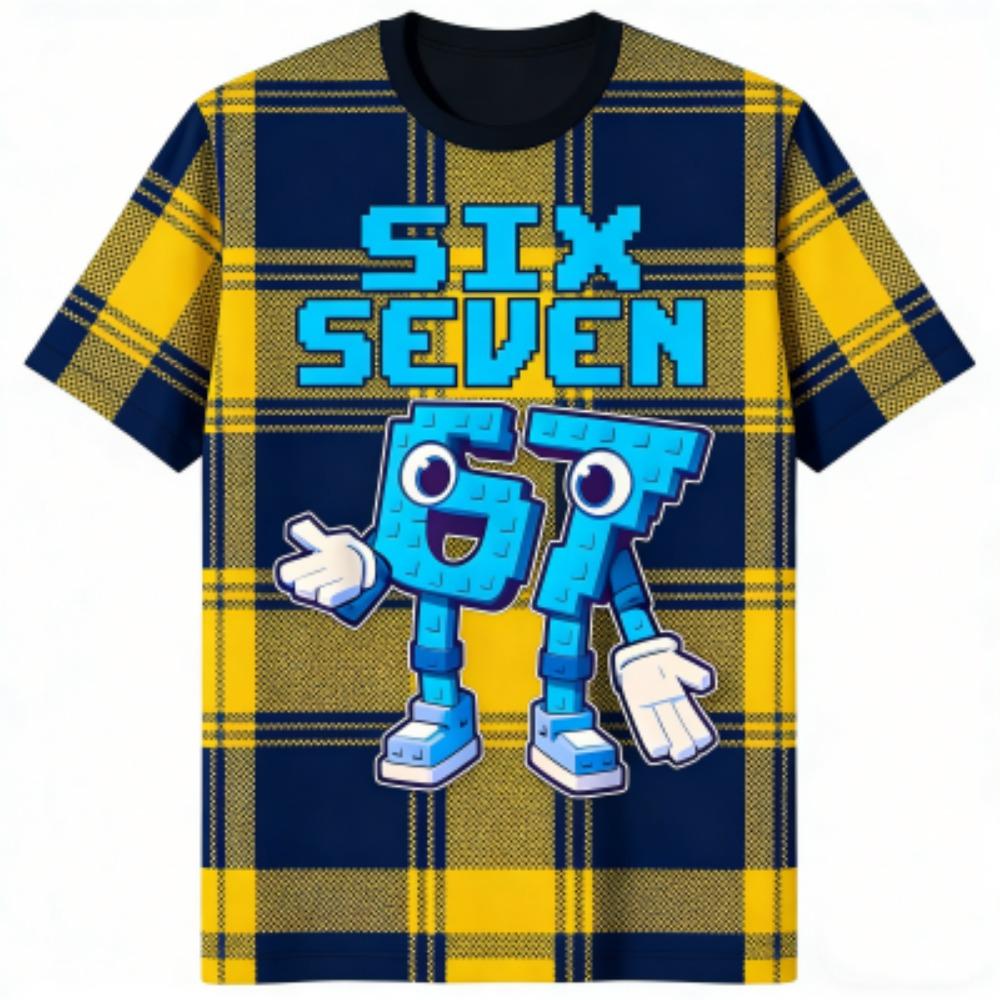 Kids T-Shirt 67 Six Seven Stripe Print Boy and Girl Tees Top Summer Short Sleeve O Neck Casual Outdoor Kids Clothing 100
Kids T-Shirt 67 Six Seven Stripe Print Boy and Girl Tees Top Summer Short Sleeve O Neck Casual Outdoor Kids Clothing 100