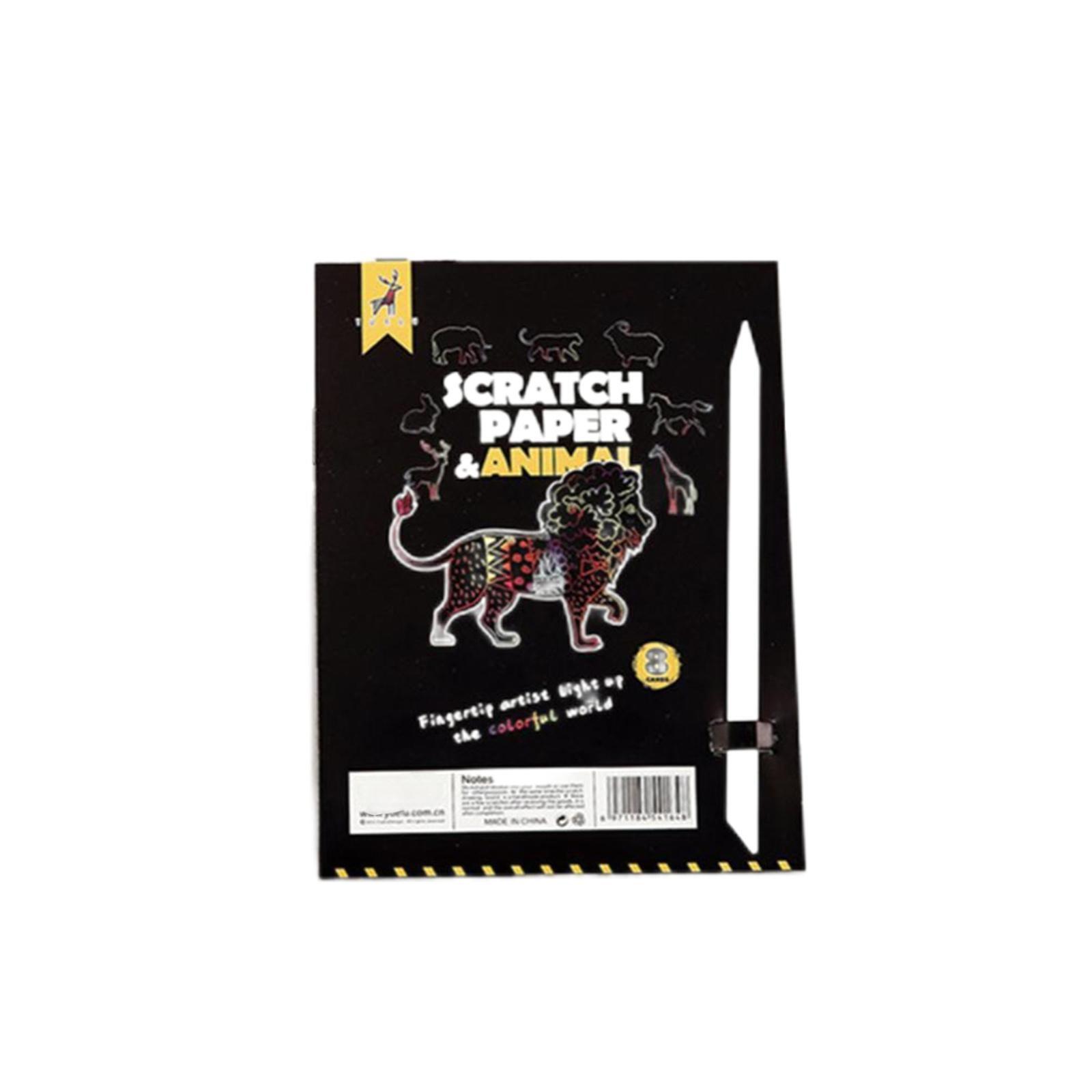 8Pcs Scratch Drawing Paper DIY Закладка Дитячі іграшки для малювання Книжка-розмальовка Творча картка Наклейка Розвиваючі іграшки one size чорний
8Pcs Scratch Drawing Paper DIY Закладка Дитячі іграшки для малювання Книжка-розмальовка Творча картка Наклейка Розвиваючі іграшки one size чорний