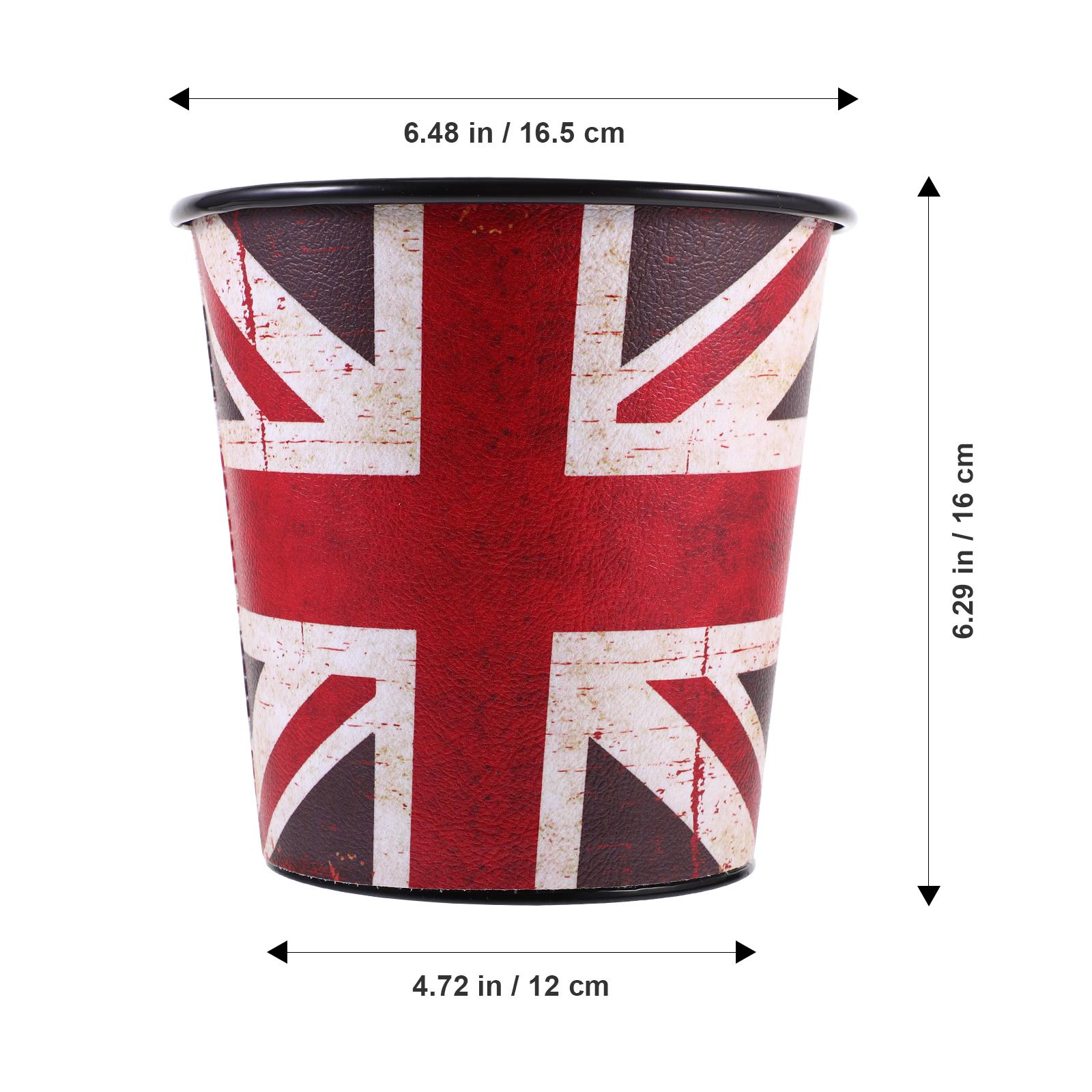 Practical Vintage Desk Garbage Can Large Opening Design Metal Trash Bin for Various Rooms Desk Trash Can Garbage Container коричневый
Practical Vintage Desk Garbage Can Large Opening Design Metal Trash Bin for Various Rooms Desk Trash Can Garbage Container коричневый