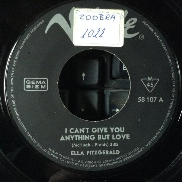 Пластинка 7 дюймов ЭЛЛА ФИТЦДЖЕРАЛЬД I Cant Give You Anything But Love 58107 Verve Records 1963 Германия Джаз Б/у
Пластинка 7 дюймов ЭЛЛА ФИТЦДЖЕРАЛЬД I Cant Give You Anything But Love 58107 Verve Records 1963 Германия Джаз Б/у
