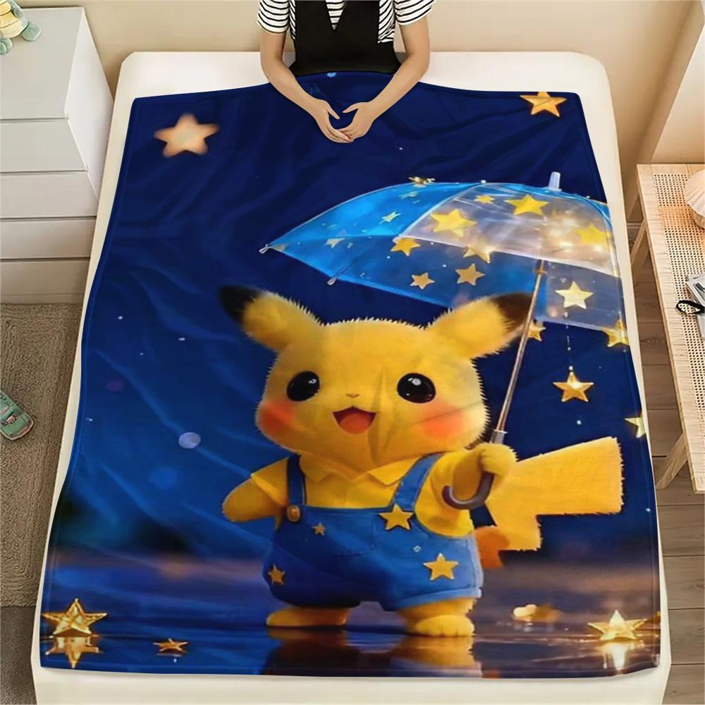 Pikachu Flannel Blanket Print Design for Bed Sofa Chair Travel and Picnic.-TING 75x90cm
Pikachu Flannel Blanket Print Design for Bed Sofa Chair Travel and Picnic.-TING 75x90cm