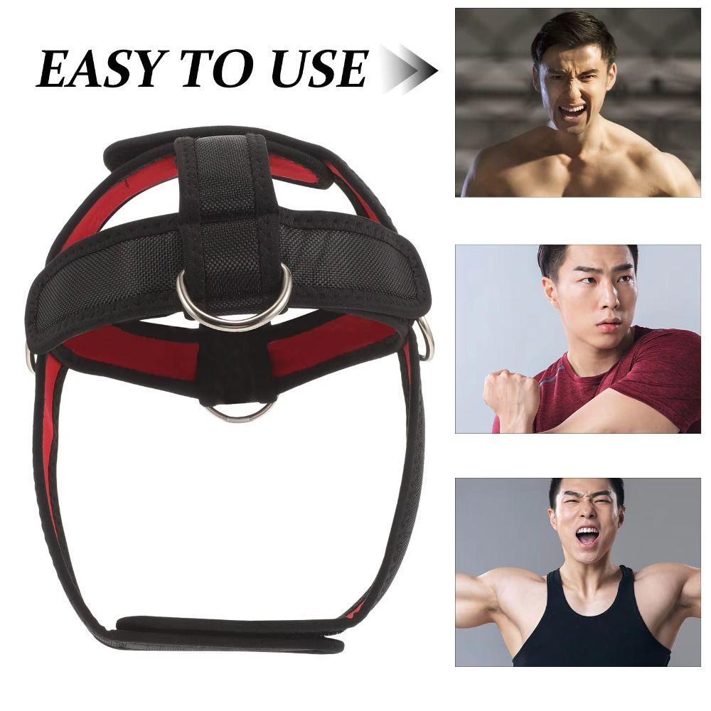 Adjustable Head Training Harness Nylon Webbing Upper Trapezius Training Strap Head чорний/червоний
Adjustable Head Training Harness Nylon Webbing Upper Trapezius Training Strap Head чорний/червоний