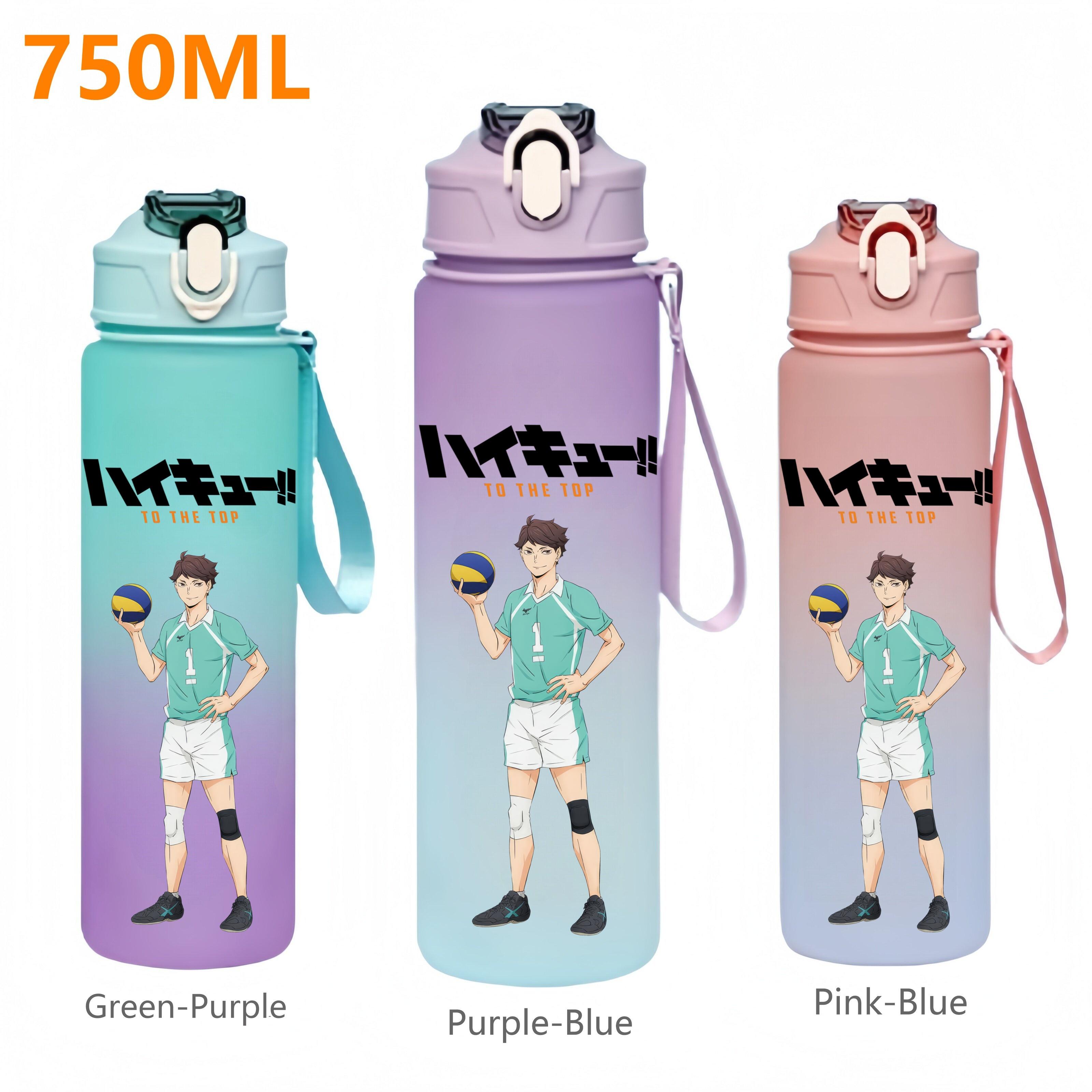 Anime Haikyuu Sports Water Bottle Leak Proof Colorful Plastic Cup Straw Outdoor Travel Portable Gym Fitness Jugs 750ML with Kid Friendly Entertaining Pink-Blue-1PCS
Anime Haikyuu Sports Water Bottle Leak Proof Colorful Plastic Cup Straw Outdoor Travel Portable Gym Fitness Jugs 750ML with Kid Friendly Entertaining Pink-Blue-1PCS