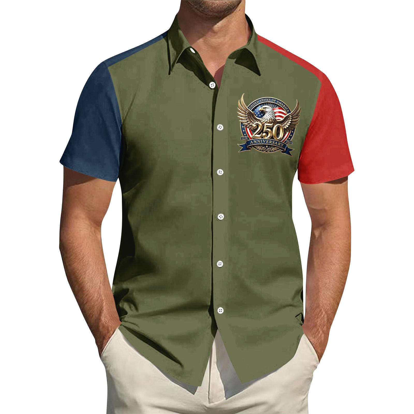 Men s Independence Day Printed Collared Top Men s Casual Sports Short-Sleeve Shirt XXL
Men s Independence Day Printed Collared Top Men s Casual Sports Short-Sleeve Shirt XXL