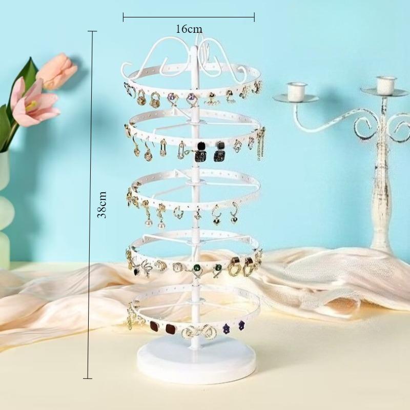 Multilayer Jewelry Display Stand Ear Trinket Displays Rack Earrings Jeweler Rotate Showcase Holder Eardrop Jewellery Show Shelf білий
Multilayer Jewelry Display Stand Ear Trinket Displays Rack Earrings Jeweler Rotate Showcase Holder Eardrop Jewellery Show Shelf білий