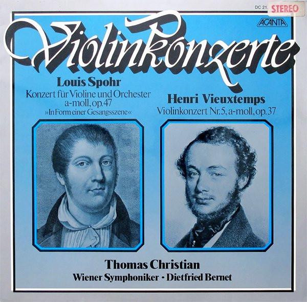 LP Record THOMAS CHRISTIAN WIENER SYMPHONIKE Louis Spohr Henri Vieuxtemps Viol DC21102 ACANTA Germany Classical Used
LP Record THOMAS CHRISTIAN WIENER SYMPHONIKE Louis Spohr Henri Vieuxtemps Viol DC21102 ACANTA Germany Classical Used