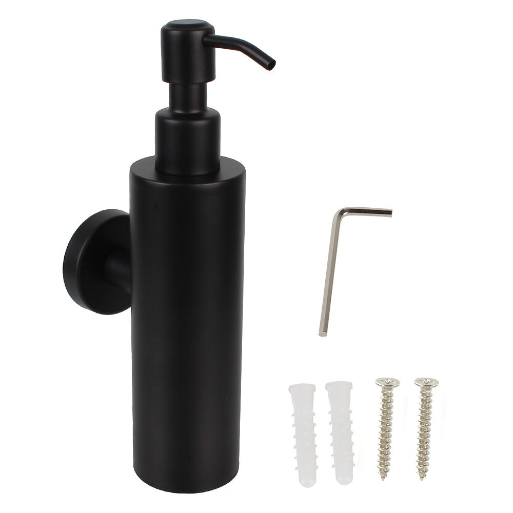 Диспенсеры для шампуня из нержавеющей стали, настенные аксессуары для ванной комнаты, черный ручной дозатор для мыла и лосьона
Диспенсеры для шампуня из нержавеющей стали, настенные аксессуары для ванной комнаты, черный ручной дозатор для мыла и лосьона