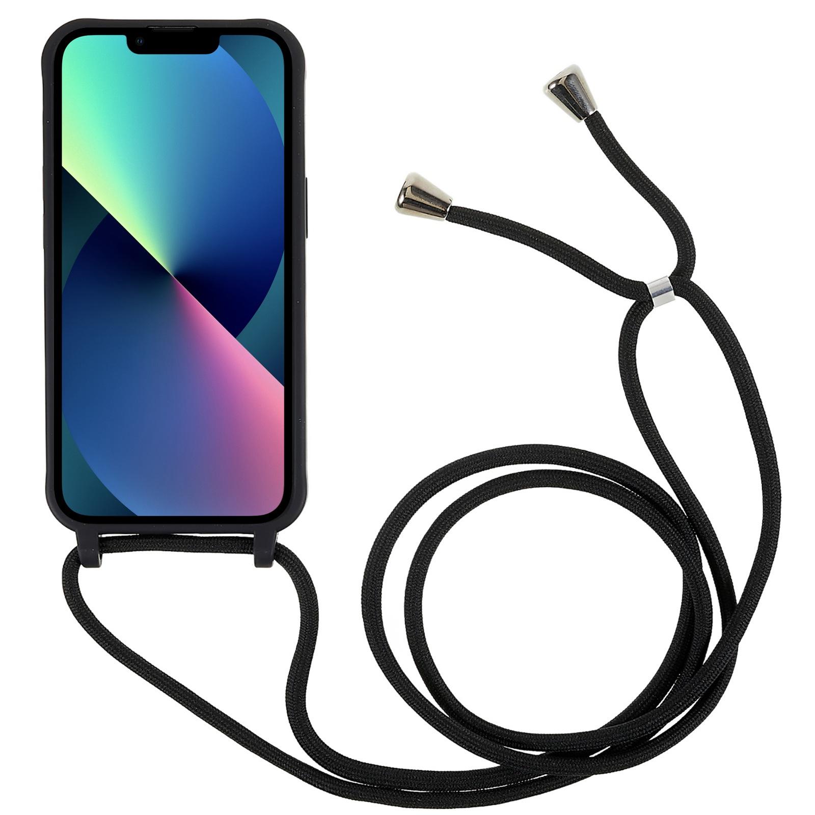 For iPhone 14 6.1 inch Integrated Soft TPU Case Drop-proof Protective Cover with Lanyard Black
For iPhone 14 6.1 inch Integrated Soft TPU Case Drop-proof Protective Cover with Lanyard Black