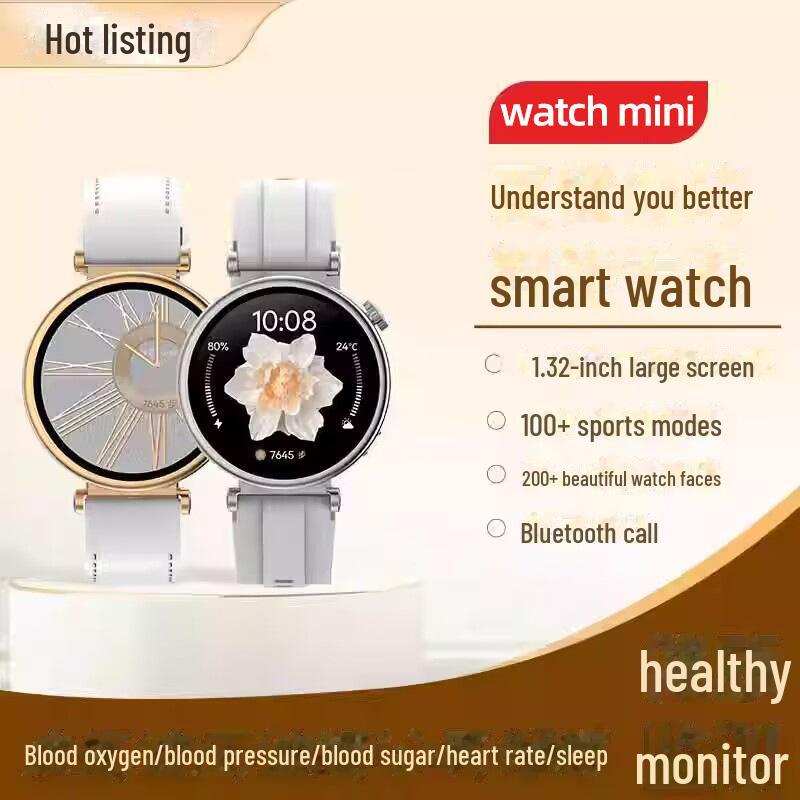 Mini Smart Watch for Women: Bluetooth Calling, Heart Rate & Blood Pressure Monitoring, Weather Updates, Sports Tracking, and Step Counter.
Mini Smart Watch for Women: Bluetooth Calling, Heart Rate & Blood Pressure Monitoring, Weather Updates, Sports Tracking, and Step Counter.