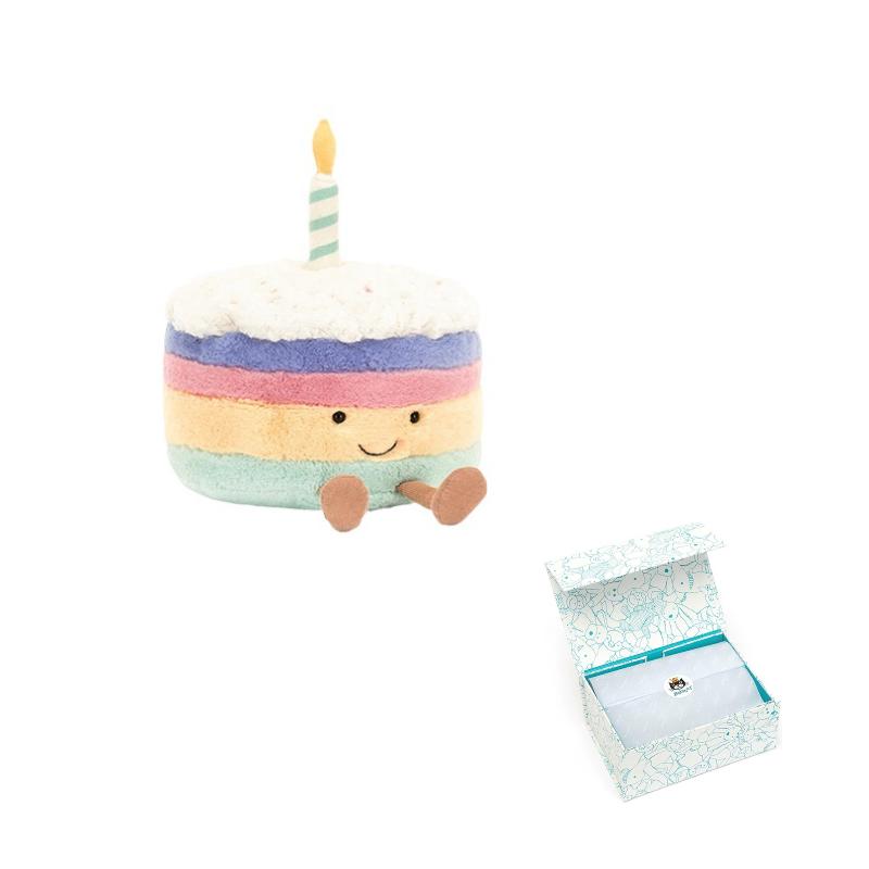 JELLYCAT Fun Food Series Rainbow Birthday Cake Large Comfort Doll Plush Doll 26cm Height Blue Box
JELLYCAT Fun Food Series Rainbow Birthday Cake Large Comfort Doll Plush Doll 26cm Height Blue Box