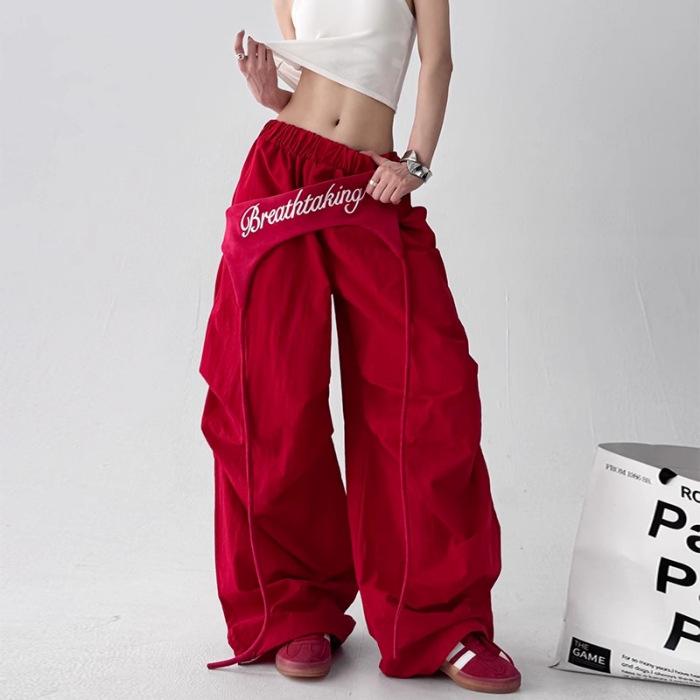 Retro Wide Leg Pants for Women, Summer American Jazz Street Dance, Loose Straight Leg Work Pants XXL белый
Retro Wide Leg Pants for Women, Summer American Jazz Street Dance, Loose Straight Leg Work Pants XXL белый