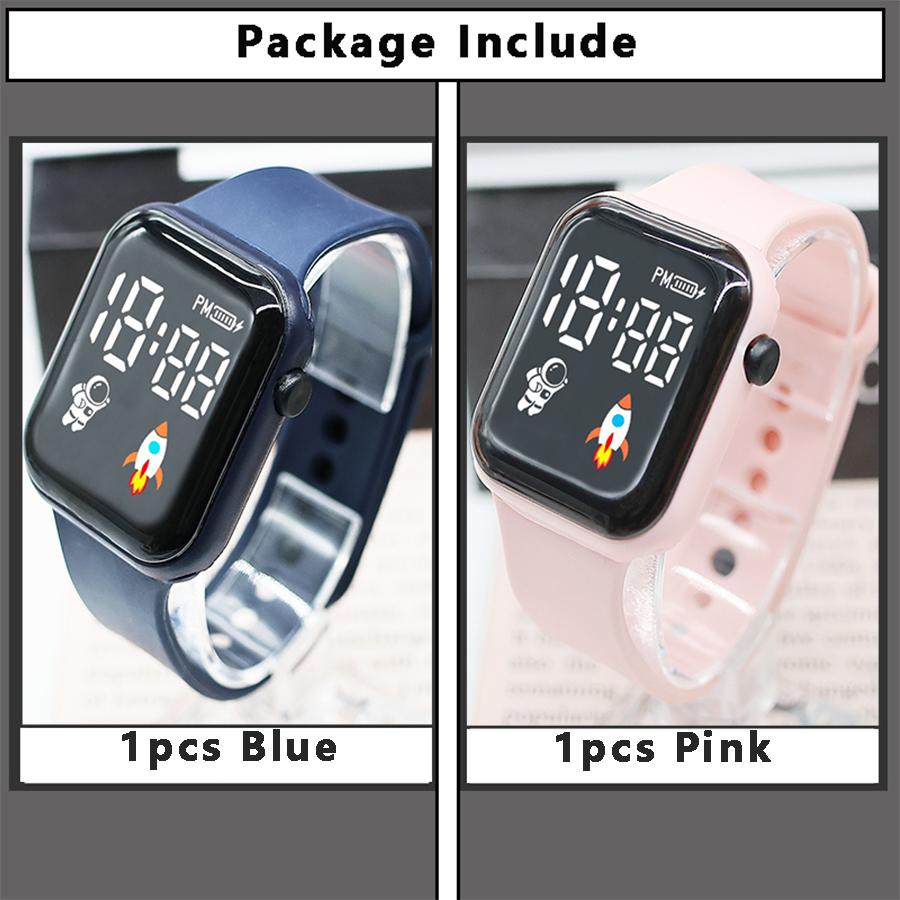 2pcs/set Led Sports Watch for Women Boys Girls Date Week Cute Electronic Watch Silicone Cartoon Kids Children Digital Wristwatch
2pcs/set Led Sports Watch for Women Boys Girls Date Week Cute Electronic Watch Silicone Cartoon Kids Children Digital Wristwatch