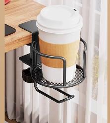 Upgraded 2 in 1 Adjustable Clamp-on Cup Holder, No Drill Table Edge Mount, Anti-Fall Desk Drink Holder for Daily Use чёрный
Upgraded 2 in 1 Adjustable Clamp-on Cup Holder, No Drill Table Edge Mount, Anti-Fall Desk Drink Holder for Daily Use чёрный