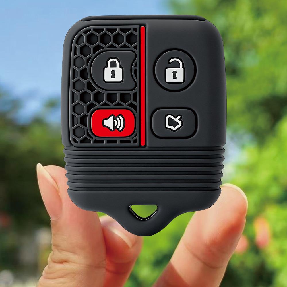 Keychain Silicone 3/4 Button Key Case Cover for Ford Focus Ranger Explorer Freestye F150 F250 E150 Econoline Lincoln Mercury
Keychain Silicone 3/4 Button Key Case Cover for Ford Focus Ranger Explorer Freestye F150 F250 E150 Econoline Lincoln Mercury
