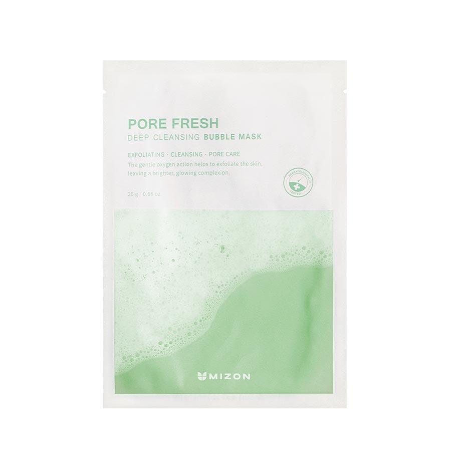 MIZON PORE FRESH DEEP CLEANSING BUBBLE MASK Глубокоочищающая пузырьковая тканевая маска для лица 33г
MIZON PORE FRESH DEEP CLEANSING BUBBLE MASK Глубокоочищающая пузырьковая тканевая маска для лица 33г