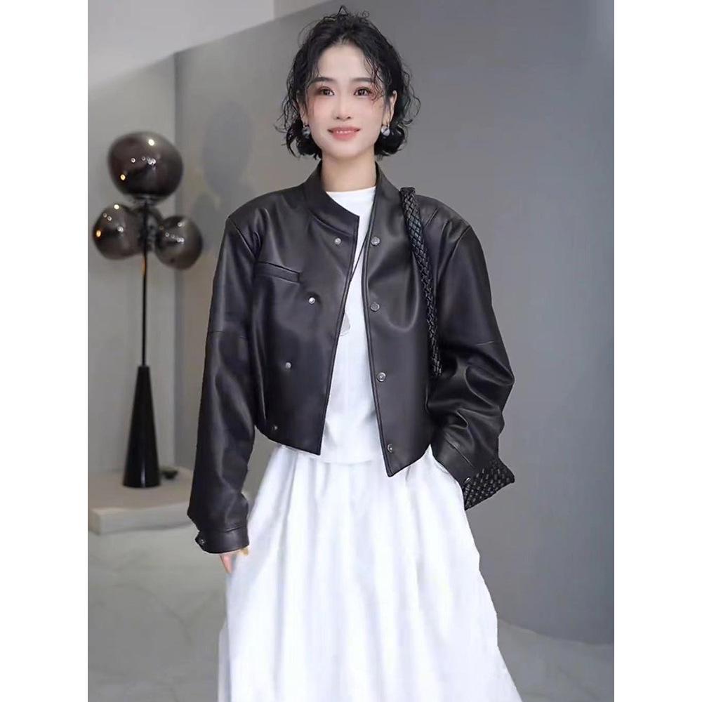2025 Spring Women s Irregular Leather Jacket - Elegant, Loose, Age-Reducing Design M (105-115 kg)
2025 Spring Women s Irregular Leather Jacket - Elegant, Loose, Age-Reducing Design M (105-115 kg)