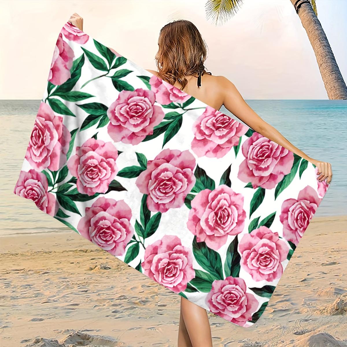 A super absorbent modern beach towel with a rose print must have beach accessory for a romantic Valentine s Day gift W40*H60(CM)
A super absorbent modern beach towel with a rose print must have beach accessory for a romantic Valentine s Day gift W40*H60(CM)