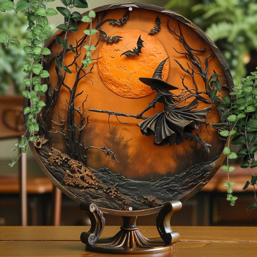 Жуткое очарование: Круглая алюминиевая табличка 8x8 дюймов с изображением ведьмы на метле – Высококачественный, всепогодный настенный декор
Жуткое очарование: Круглая алюминиевая табличка 8x8 дюймов с изображением ведьмы на метле – Высококачественный, всепогодный настенный декор