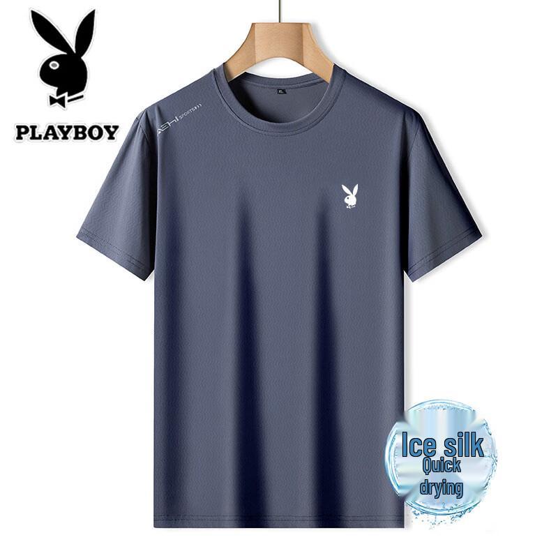PLAYBOY Men s Ice Silk Breathable Round Neck T-Shirt 4XL
PLAYBOY Men s Ice Silk Breathable Round Neck T-Shirt 4XL