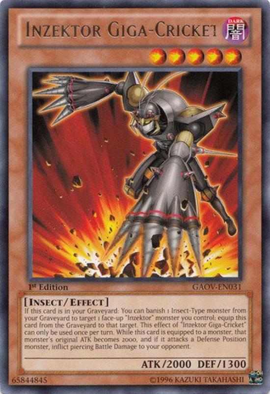 English version Inzektor Galactic Overlord Yu-Gi-Oh! Giga-Cricket (GAOV-EN031) - - Unlimited...
English version Inzektor Galactic Overlord Yu-Gi-Oh! Giga-Cricket (GAOV-EN031) - - Unlimited...