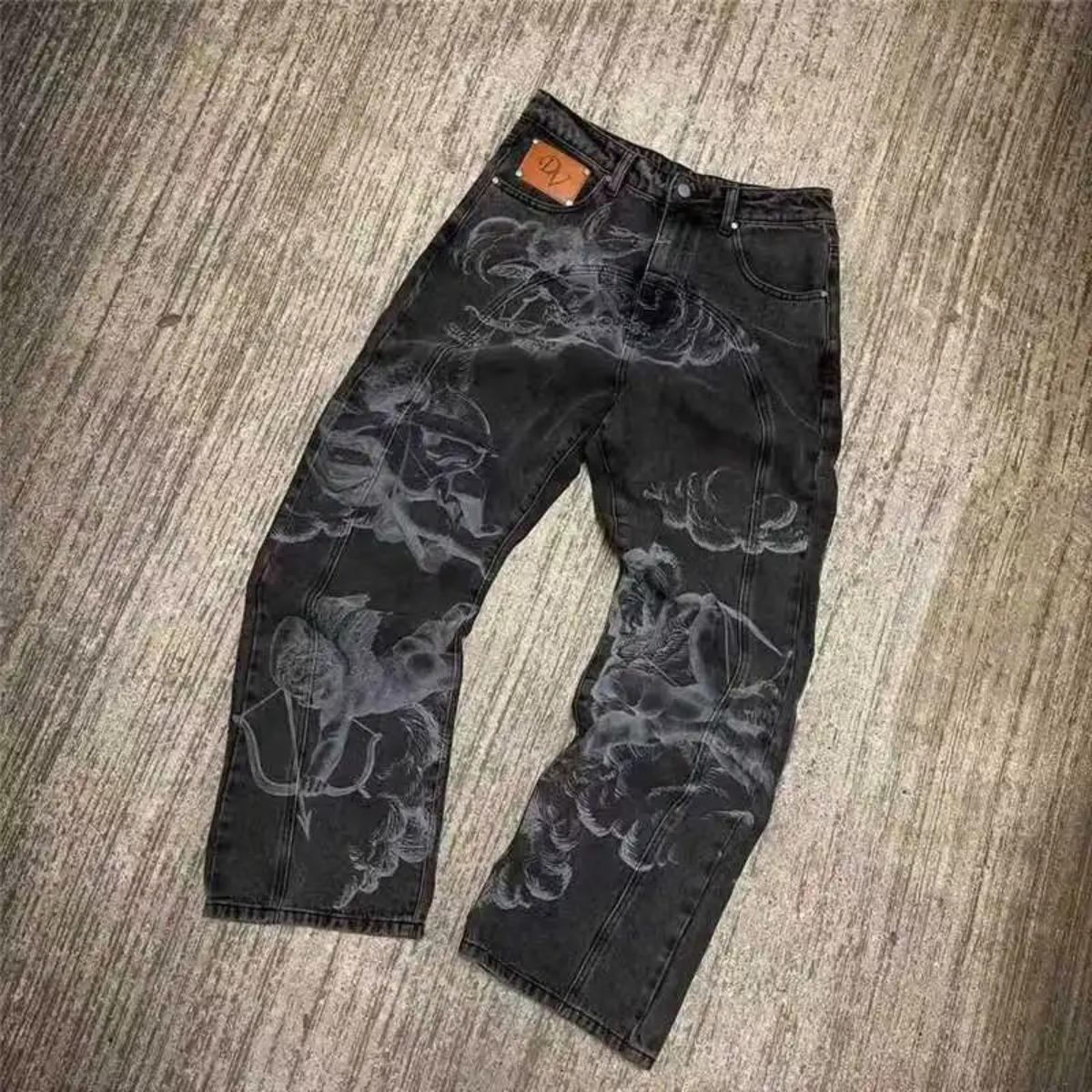 BeatStreet Чоловічі джинси з високою талією, приталені, зручні, ручна робота, вільний стиль, довгі штани, ручний розпис, праний принт XXL
BeatStreet Чоловічі джинси з високою талією, приталені, зручні, ручна робота, вільний стиль, довгі штани, ручний розпис, праний принт XXL