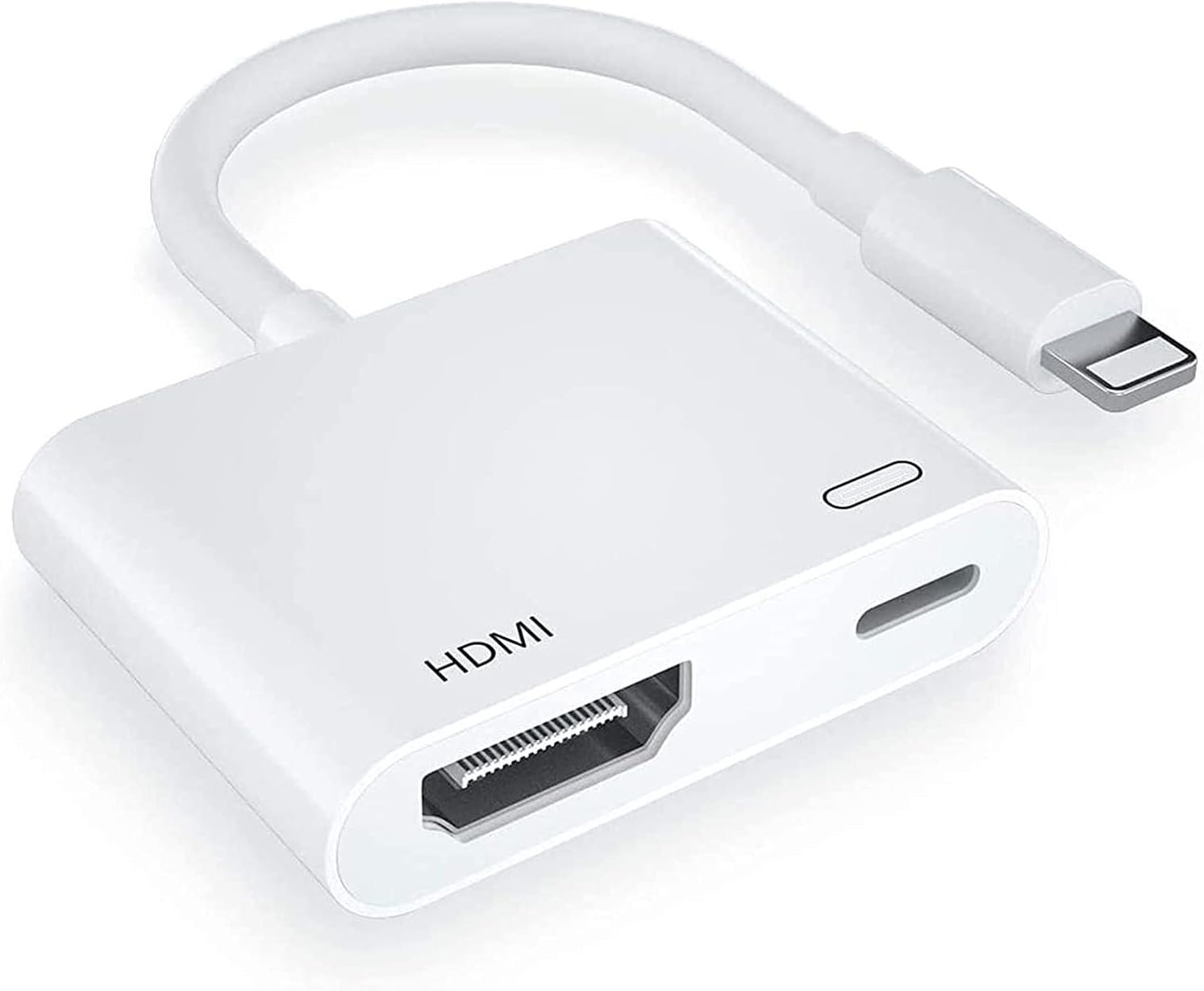 iPhone HDMI conversion cable in no power supply No settings no APP 1080P full HD TV large audio sync no delay Display iPhone on TV Compatible with
iPhone HDMI conversion cable in no power supply No settings no APP 1080P full HD TV large audio sync no delay Display iPhone on TV Compatible with