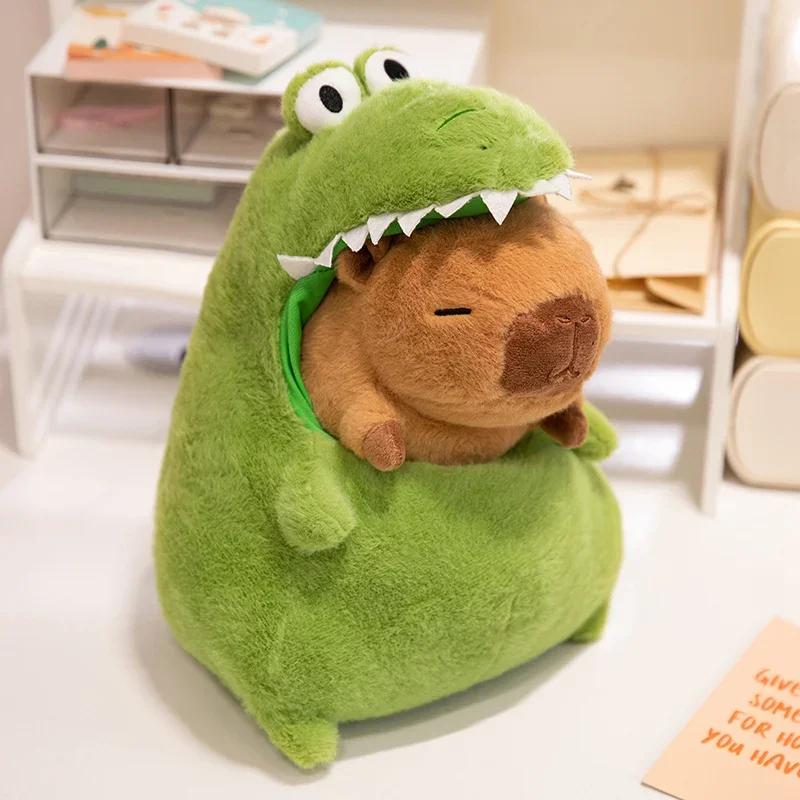 New Capybara with Green Dinosaur Plush Doll Cute Soft Stuffed Animals Capibara Anime Toy Kawaii Plushie Christmas Gift 30cm
New Capybara with Green Dinosaur Plush Doll Cute Soft Stuffed Animals Capibara Anime Toy Kawaii Plushie Christmas Gift 30cm