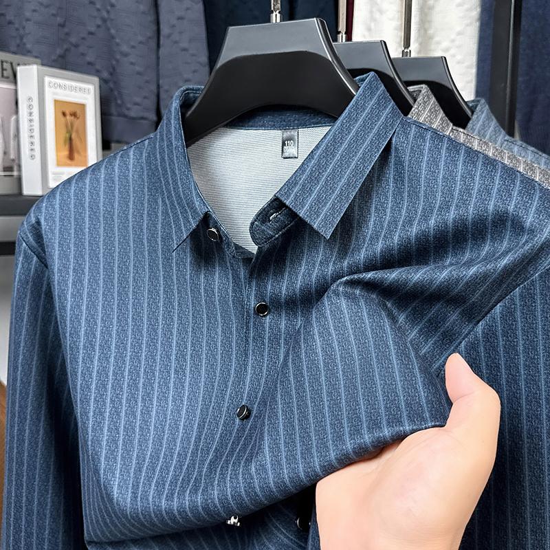 Качество люксового бренда Мужская рубашка с лацканами Осенняя изысканная бесшовная жаккардовая с длинным рукавом Деловая Классическая Модный тренд Мужская одежда 4XL&Pack of 1 синий
Качество люксового бренда Мужская рубашка с лацканами Осенняя изысканная бесшовная жаккардовая с длинным рукавом Деловая Классическая Модный тренд Мужская одежда 4XL&Pack of 1 синий