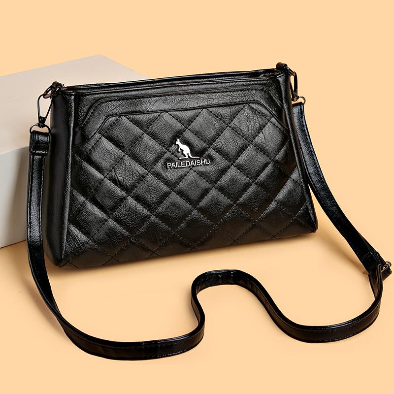 Women s Retro Shoulder Bag Solid Color Crossbody Bag Small Square Bag Multi-Layer Bag 9508-4
Women s Retro Shoulder Bag Solid Color Crossbody Bag Small Square Bag Multi-Layer Bag 9508-4