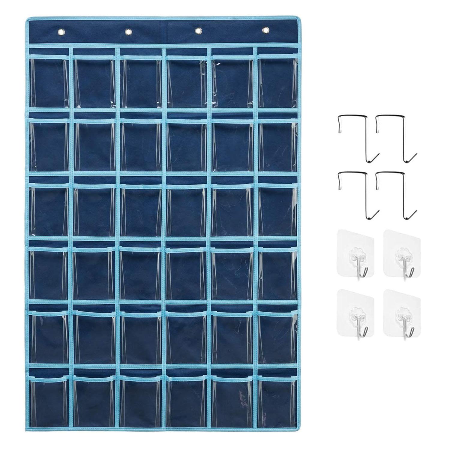 36 Pockets Clear Hanging Pouch Mobile Phone Storage Bag Classroom Calendar Pocket Chart Calculator Holder Pink
36 Pockets Clear Hanging Pouch Mobile Phone Storage Bag Classroom Calendar Pocket Chart Calculator Holder Pink