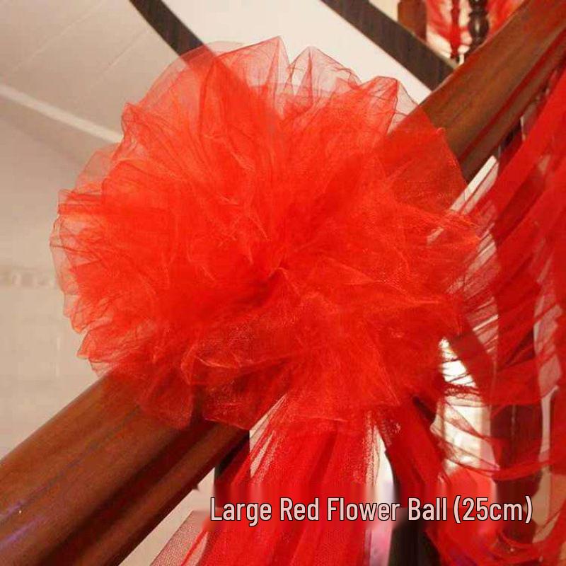 Romantic Wedding Handrail Gauze Curtains & Yarn Ball Decor for Staircase Default
Romantic Wedding Handrail Gauze Curtains & Yarn Ball Decor for Staircase Default