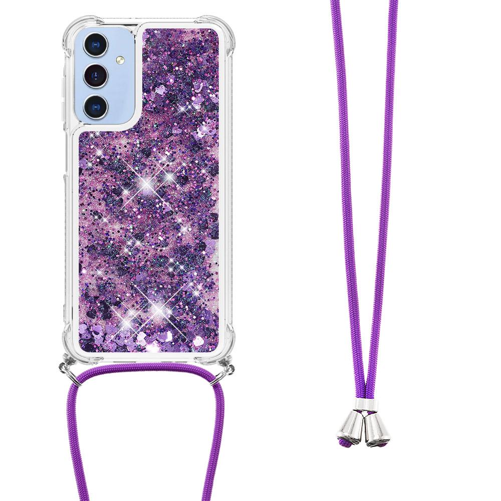 For Samsung Galaxy A15 5G TPU Case Quicksand Design Phone Cover with Lanyard Dark Purple/Hearts
For Samsung Galaxy A15 5G TPU Case Quicksand Design Phone Cover with Lanyard Dark Purple/Hearts