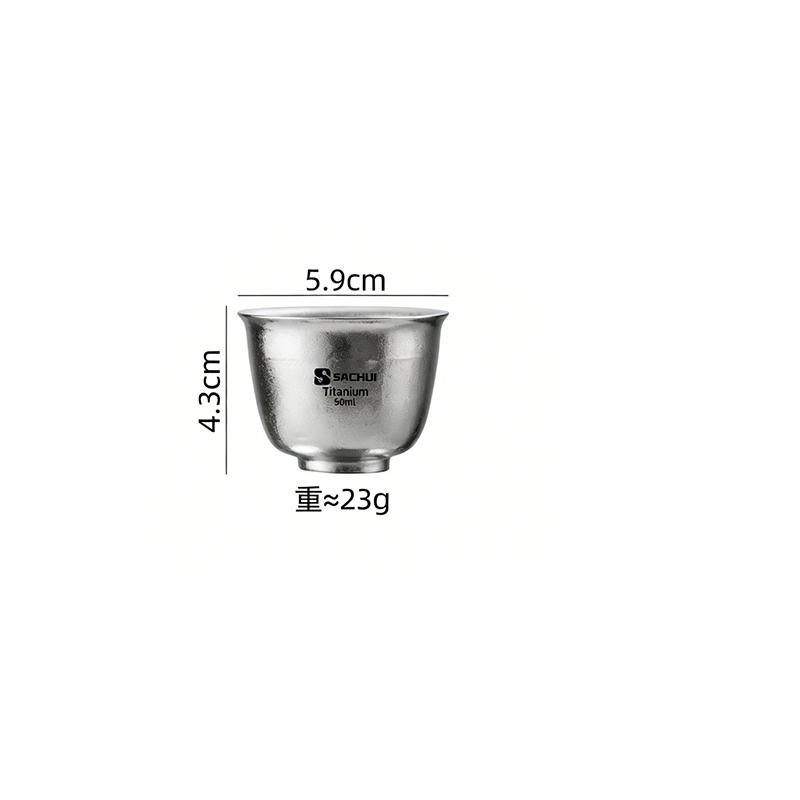 50ml Titanium Alloy Outdoor Tea Cup Small Wine Cup Drinking Pure Titanium Light Mini Cup High Quality Survival Dinner Equipment
50ml Titanium Alloy Outdoor Tea Cup Small Wine Cup Drinking Pure Titanium Light Mini Cup High Quality Survival Dinner Equipment